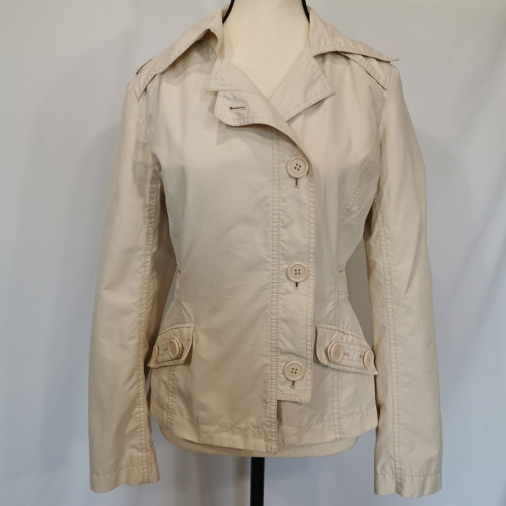 InWear Off White Button Utility Jacket - Sz 8